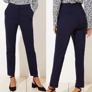 Loft Navy Blue Marissa Skinny Pant, Size 6